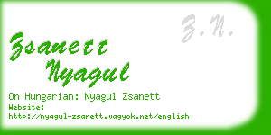zsanett nyagul business card